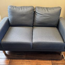 Gray Loveseat 