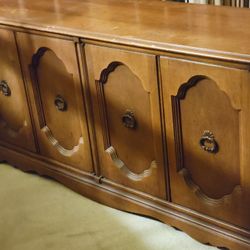 Solid Wood Cabinet With Shelves 60"Wx18"Dx30"H