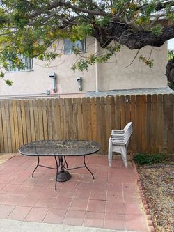Free Patio Table and Party chairs