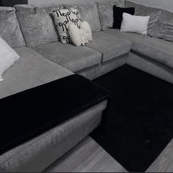 grey sectional