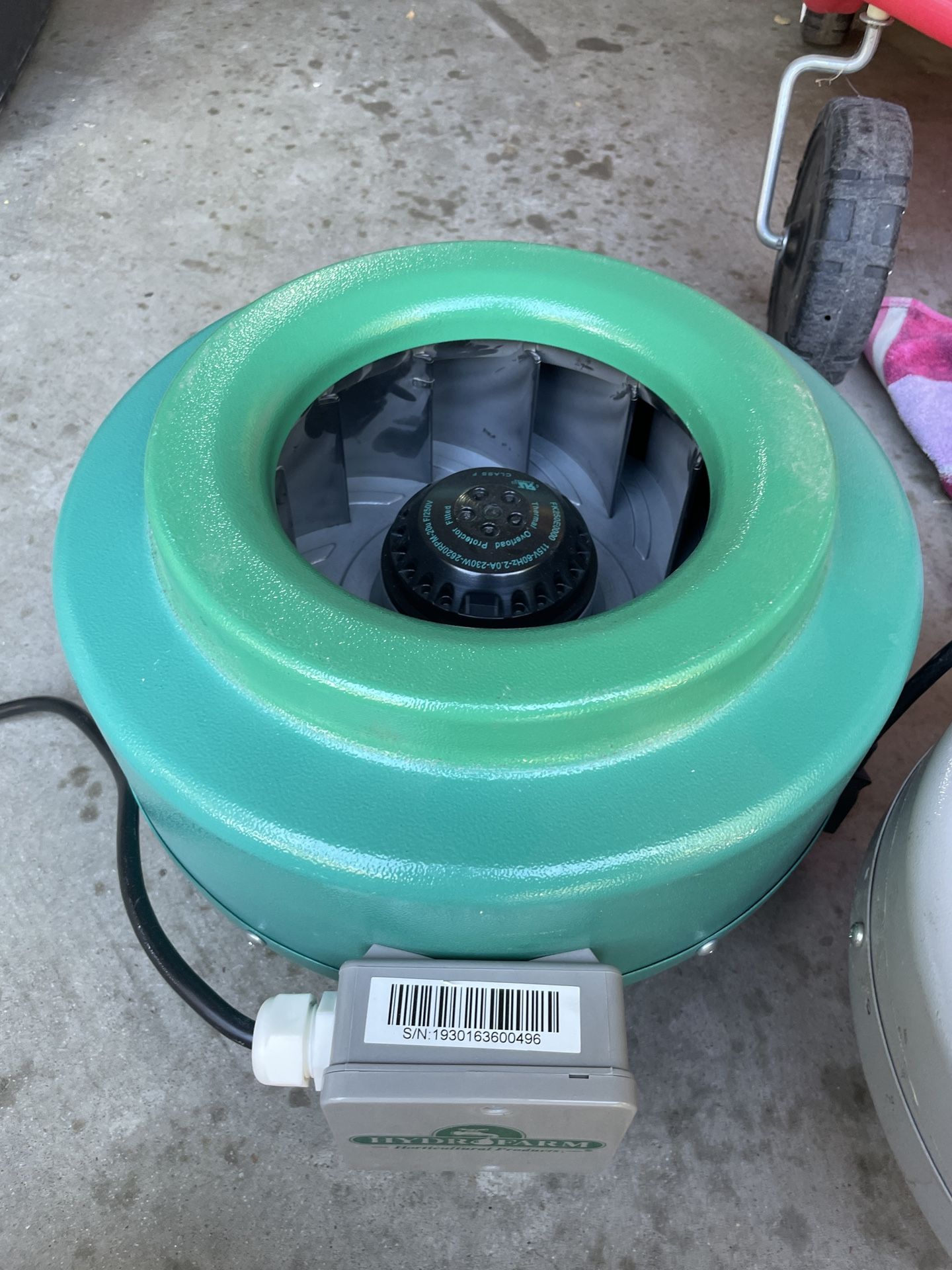 10 In Hydrofarm In-line Fan