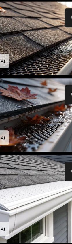 Virtually new gutters