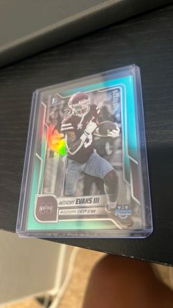 ANTHONY EVANS III 2025 Bowman Chrome U University 1st Aqua Refractor /325 #257