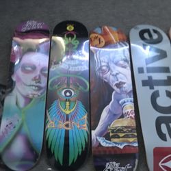 skateboards