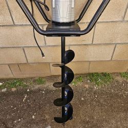 Electric Post Hole Digger With  6” Digging Auger Bit 