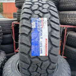 4 New Tires Installed/ 4 Llantas Nuevas Instaladas 35/12.50/20 Atlander RT Tires