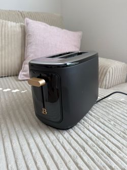 Beautiful 2 Slice Toaster  Beautiful 2 Slice Toaster with Touch-Activated Display, Black Sesame by Drew Barrymore