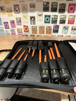 Screwdriver Set, 1000V Insulated Slotted and Phillips, 9-Piece