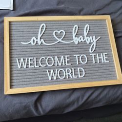 New Baby Sign For Nursery