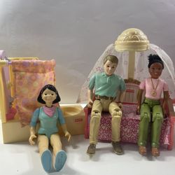 Fisher-Price Loving Family Dolls and Furniture lot- Mixed Years (1(contact info removed))