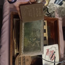 Antique Gypsy Playing Cards Along With Box 