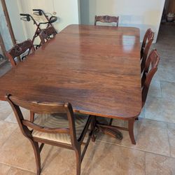 Antique Dining Room Table And Chairs 