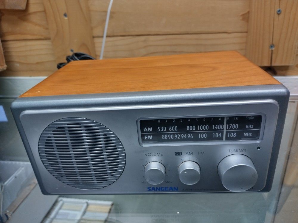 Sangean WR-1 2 Band AM FM Receiver Clear Version - Full Tested Works