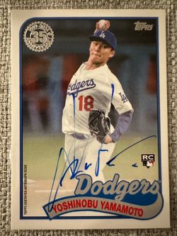 2024 Topps Certified Yoshi Yamamoto Rookie Auto 1989 Insert