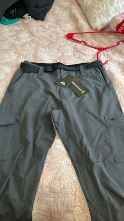 Urban outdoors, dark gray cargo pants for men