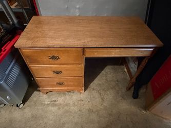 Solid wood desk