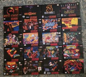 Lot of 20 SNES Boxes. Super Nintendo. **READ **