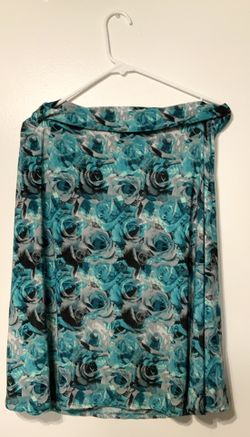 Blue rose skirt