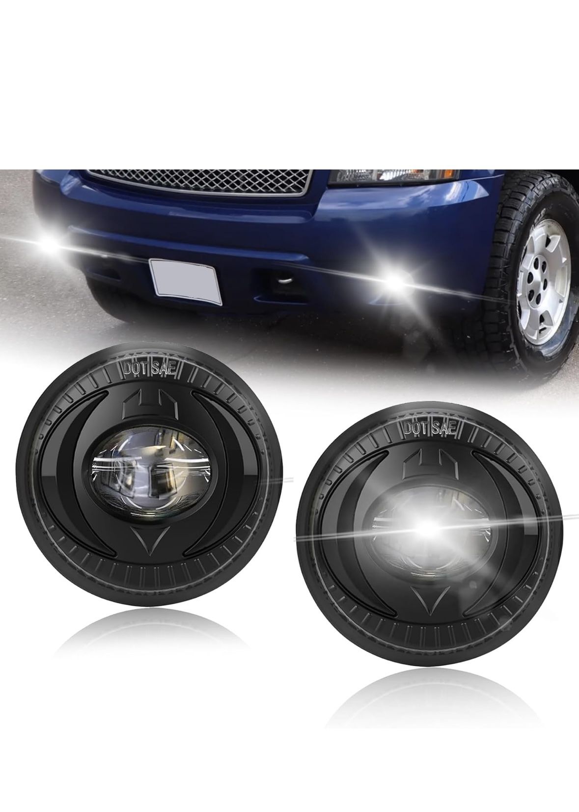 LED Fog Lights fit for 2007-2016 Avalanche Chevy Suburban/Tahoe,Colorado,Camaro