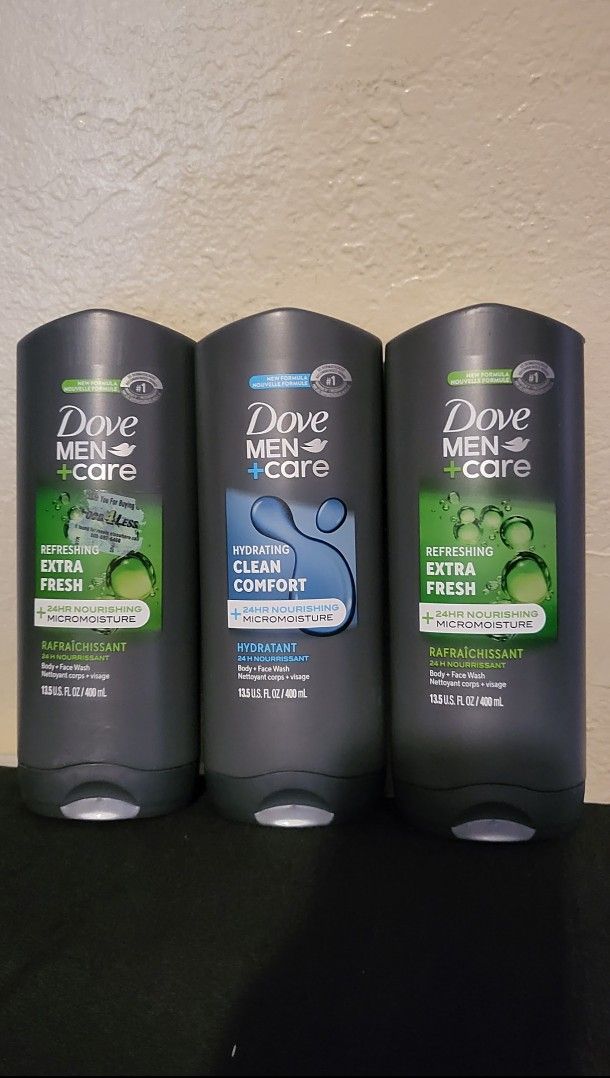Dove Men+care Clean Comfort Daily Use Face And  Body Wash  13.5 Oz $5.50 Each