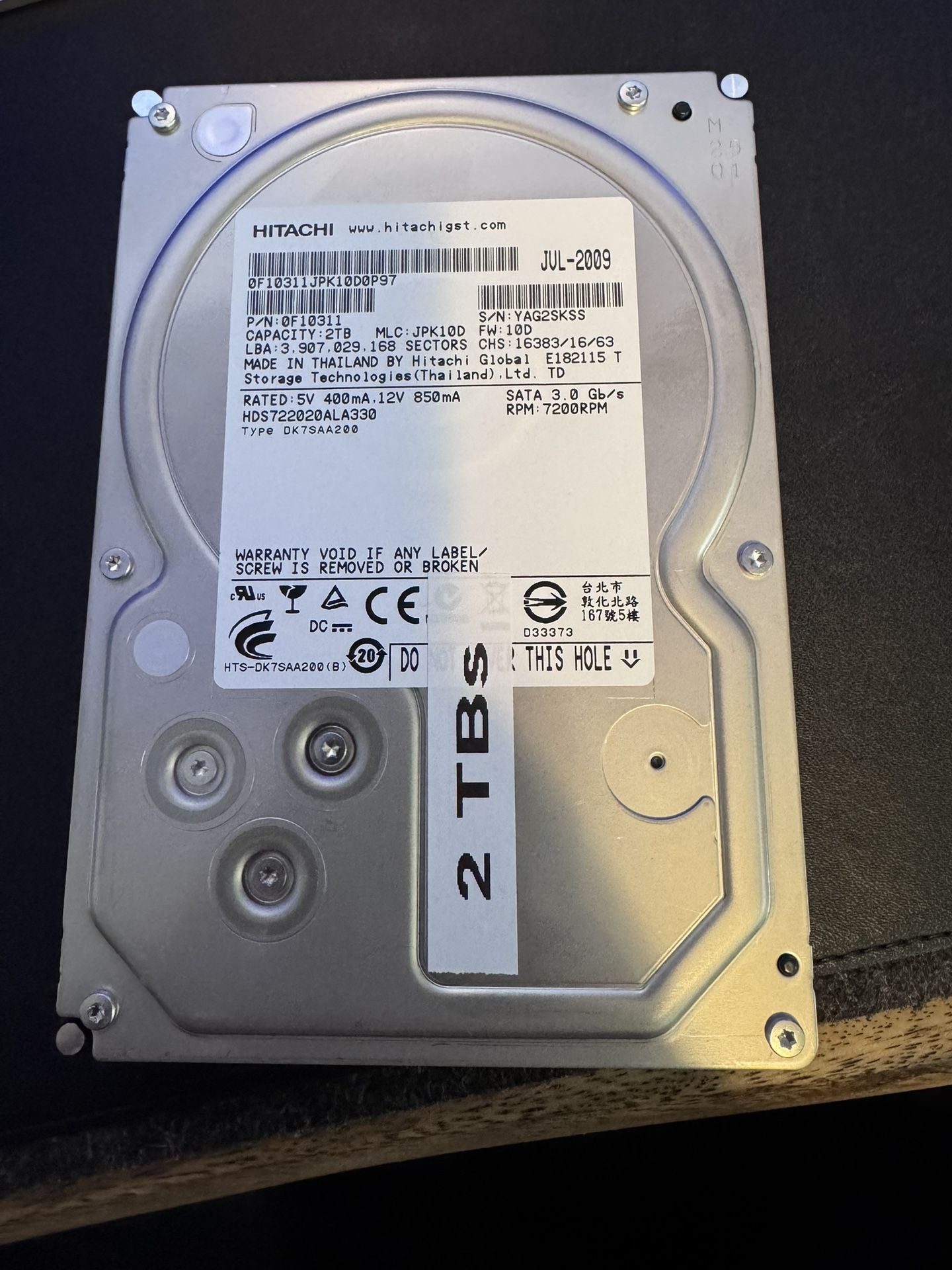 2TB Internal Hard Drive