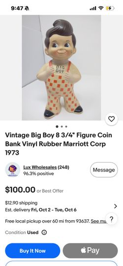 1973 Vintage Big Boy Collectors