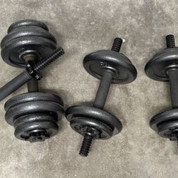 Dumbbells - 2 Sets - Barely Used 