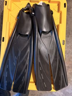 Atomic Aquatics Large Smoke On the Water Split Fins, Scuba Diving