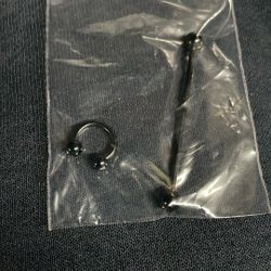 Septum And Industrial piercing 