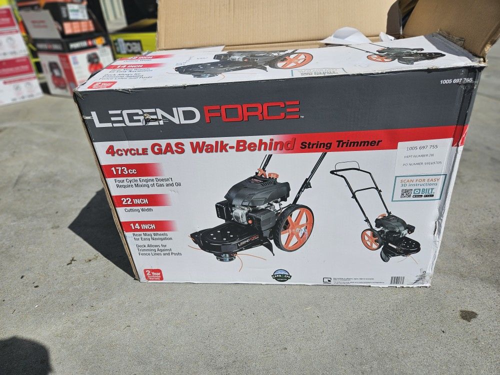 22 in. 173 cc Gas Walk Behind String Trimmer/Mower