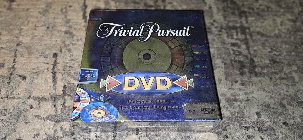 Trivial Pursuit DVD Board Game (2005) Australia Edition Brand New Factory Sealed!