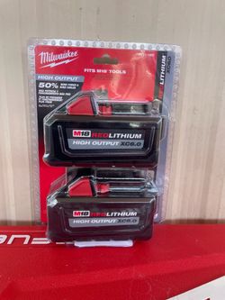 Milwaukee M18 18-Volt Lithium-Ion High Output 6.0Ah Battery Pack (2-Pack)