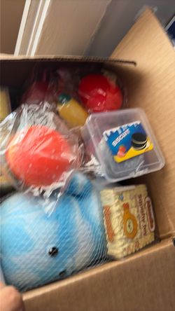 1 box full of squishy toys