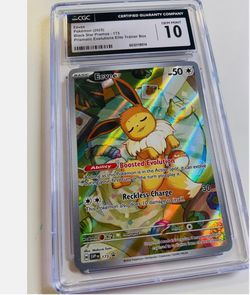 Pokemon eevee cgc 10 gem mint 173 Black Star Promo Pokémon Prismatic Evolutions ETB