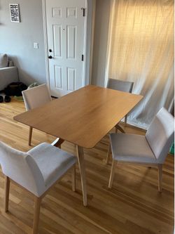 Table and 4 Chairs