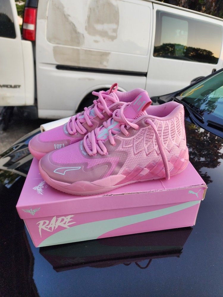 Puma Mens Mb.01 Iridescent Basketball Sneakers Shoes - Pink - Size 8 M, (contact info removed)1