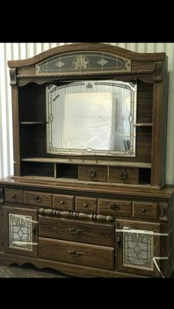 Dresser with mirror