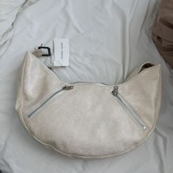 SAMO ONDOH Savage Cream Medium Apple Sling Bag 