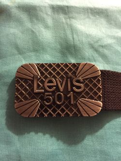 Men’s Levis 501 belt (juted fabric)