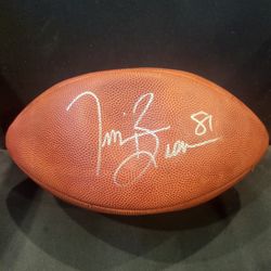 Tim Brown signed Super Bowl XXXVII football