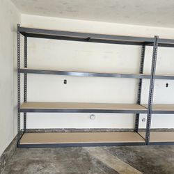 Garage Storage 4 Tier Shelving Racks 96 In W x 18 In D Boltless Shelves Similar To Uline Delivery Available