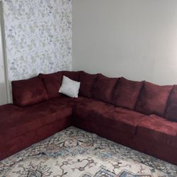 red sectional