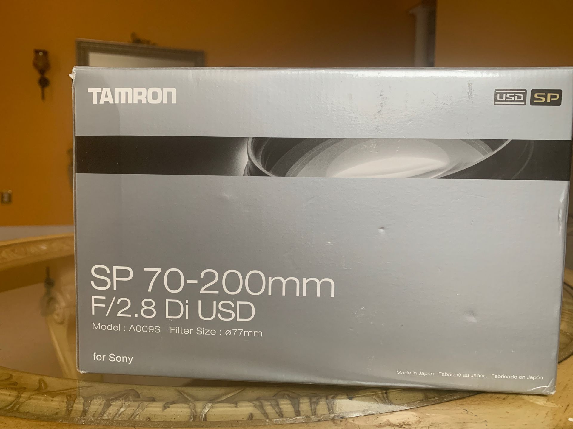 Sp 70-200mm Tamron model A009S filter size 77mm for Sony cameras