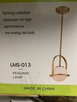 Pendent lamp .