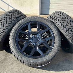 22" Wheels Rims Tires Chevy Silverado Tahoe GMC Sierra Cadillac Dodge