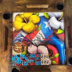 Domino Table With Matching Dominoes 300 This Week Only