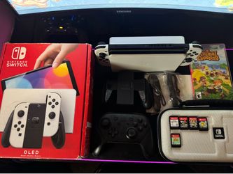 Nintendo switch OLED + PRO Controller and games!
