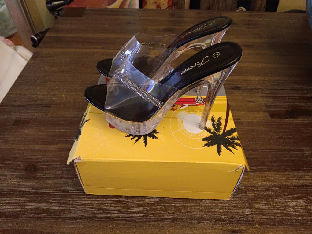 Clear Stilletto  SHOES 