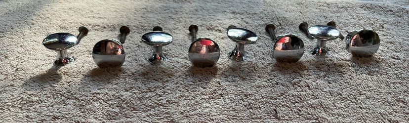 Polished Chrome Knobs - set of 8