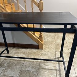 Wooden kitchen Table With Metal Legs